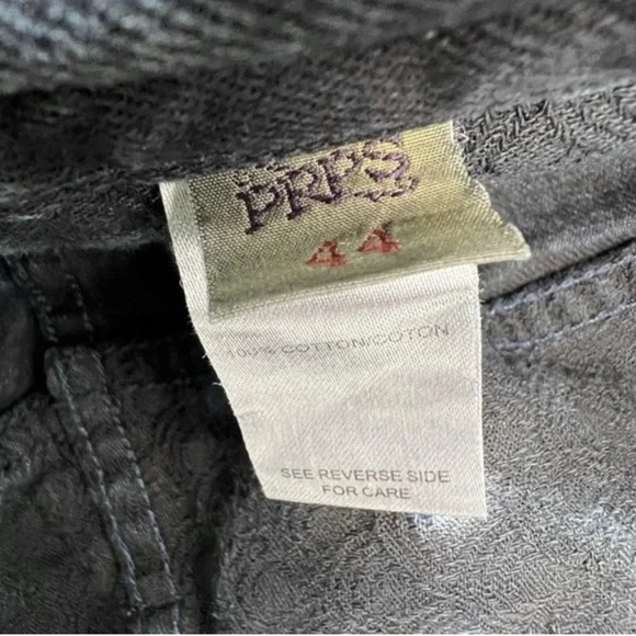 PRPS Barracuda Blue & Black Tie Dye Cotton 5 Pocket Jeans Mens Size 44X34‎